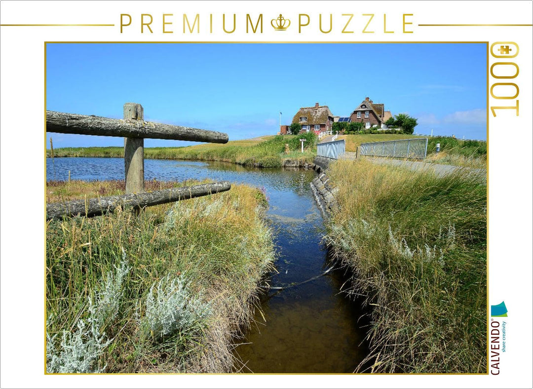 CALVENDO Puzzle Hallig Hooge 1000 Teile Lege-Grösse 64 x 48 cm Foto-Puzzle Bild von Sarnade, 1000 Te