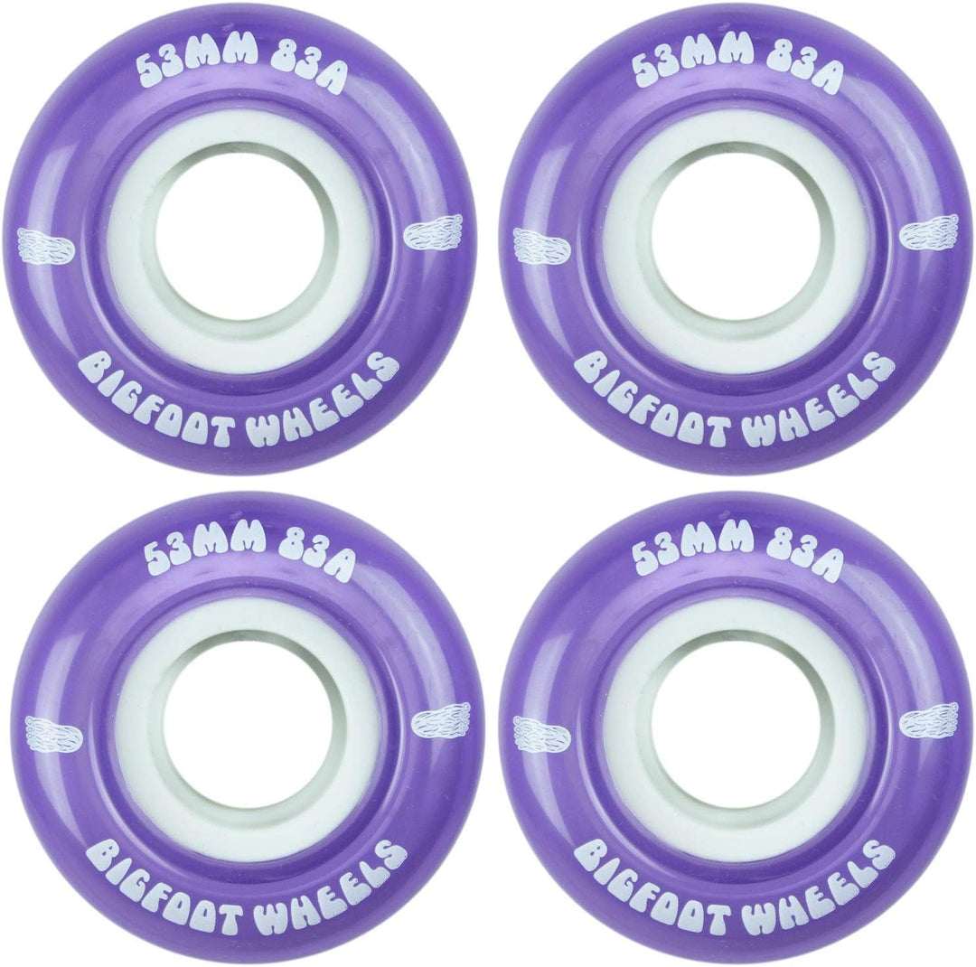 Bigfoot Wheels Cruisers Bigfoot Skateboard, 53 mm, 83 A, weiche Cruiser-Filmer-Räder, 53mm Violett