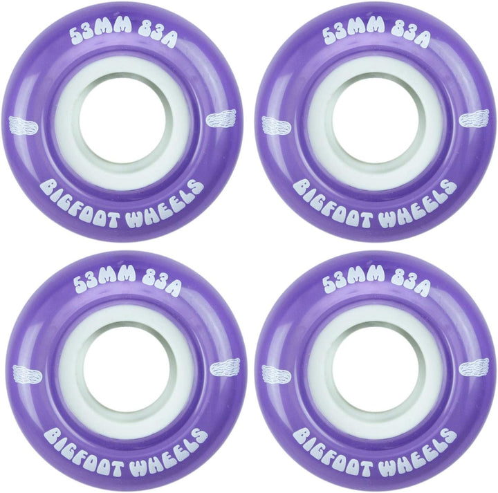 Bigfoot Wheels Cruisers Bigfoot Skateboard, 53 mm, 83 A, weiche Cruiser-Filmer-Räder, 53mm Violett