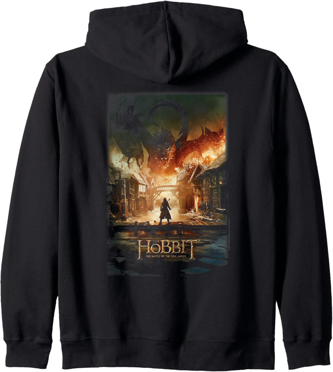 The Hobbit Smaug Poster Black Kapuzenjacke