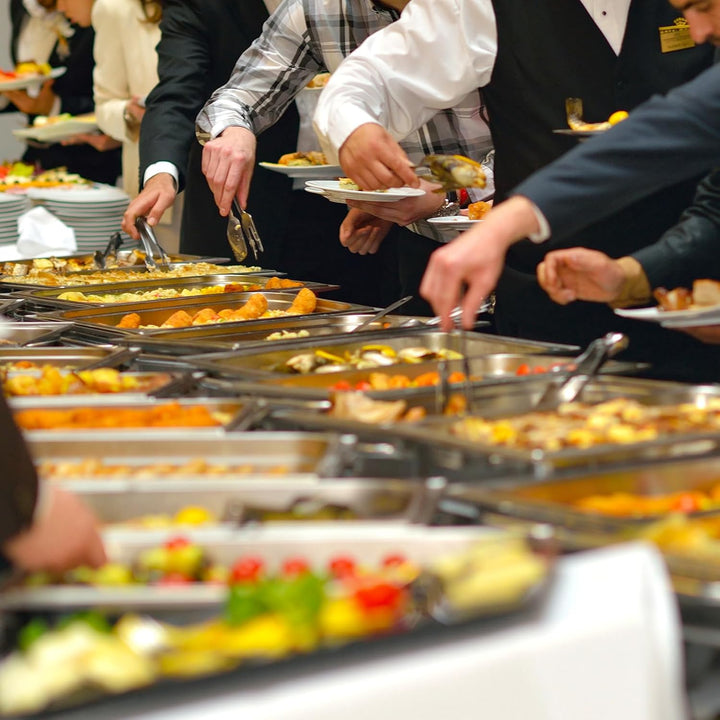 Chafing Dish Profi Set Toulouse, Edelstahl Warmhaltebehälter, Speisewärmer, Rechaud, Chafing Dishes