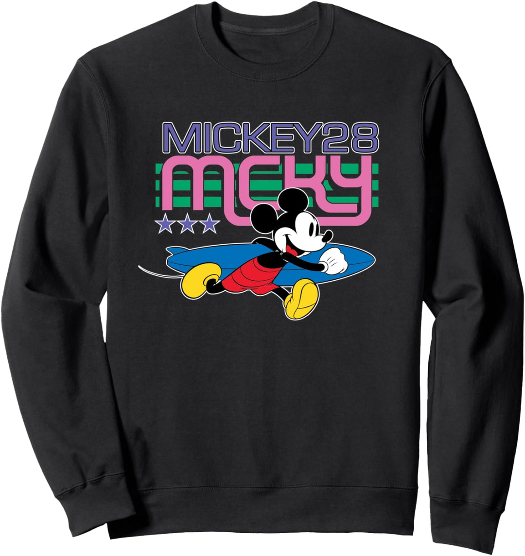 Disney Mickey Mouse 80's Retro Surfing Sweatshirt