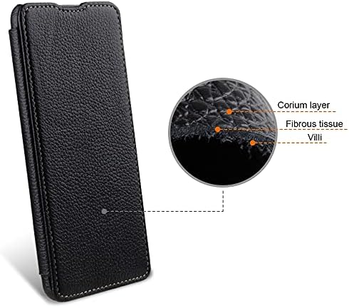 STILGUT Book Case kompatibel mit Samsung Galaxy S21 Plus 5G Hülle aus Leder zum Klappen, Klapphülle,