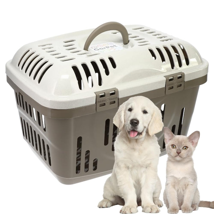 GarPet Transportbox Oben Öffnen Hunde Katzen Kleintier Transport Box Katzenbox Hundebox Open Top Str