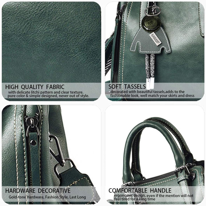 BUKESIYI Damen Tasche Umhängetasche Handtasche Frauen Klein Schultertasche Weekender Lack PU Leder C