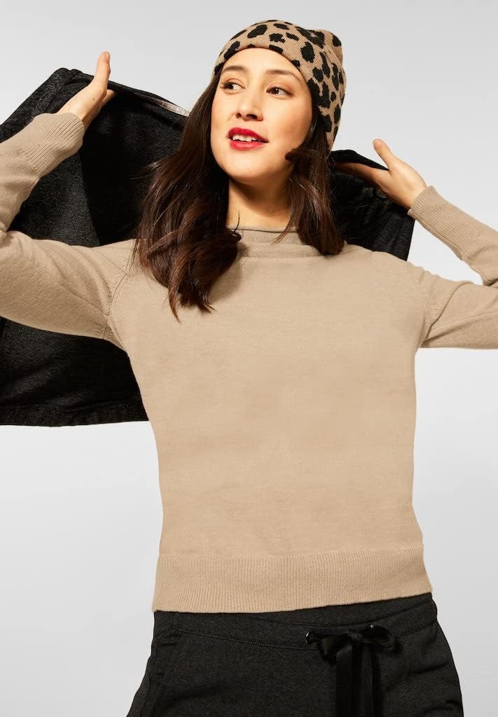 Street One Damen Pullover 36 Clear Sand Melange, 36 Clear Sand Melange