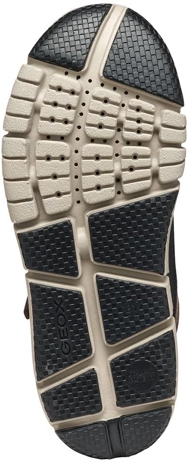 Geox Jungen J Flexyper Boy Sneaker 28 EU Dk Brown, 28 EU Dk Brown