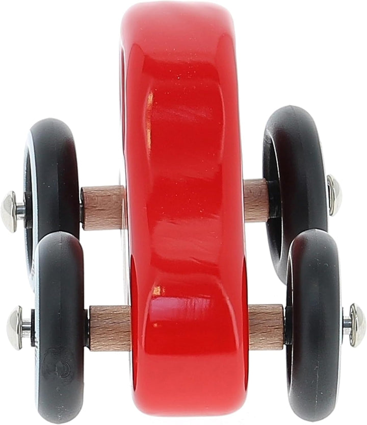 Vilac - Spiele und Spielzeug – Swing Car rot – Auto aus Massivholz – Räder aus Metall und Gummi – Za