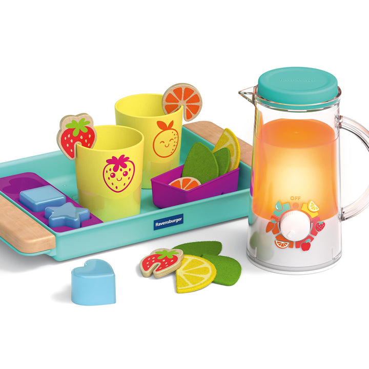 Ravensburger 12034066 Play+ Getränke-Spiel-Set: Cool Drinks, Pretend Play Set, Spielzeug ab 18 Monat