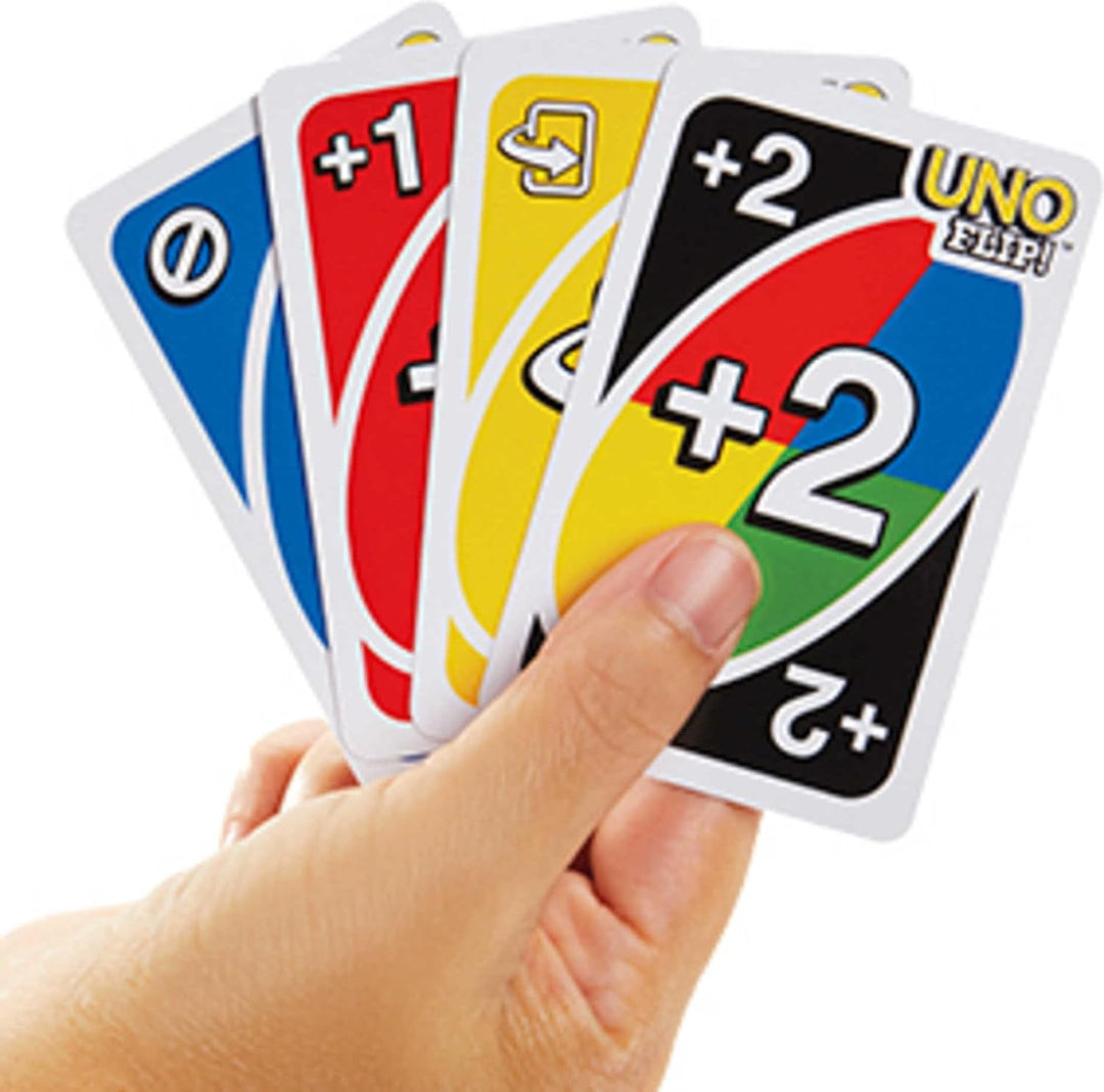 Mattel Games UNO Flip in robuster Metalldose - Das Klassische Kartenspiel mit neuem Twist, für die g