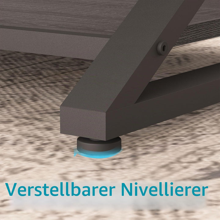 HSH Couchtisch Holz Wohnzimmertisch für Couch Moderner Wohnzimmer Tisch mit Stauraum Stabiler Sofati