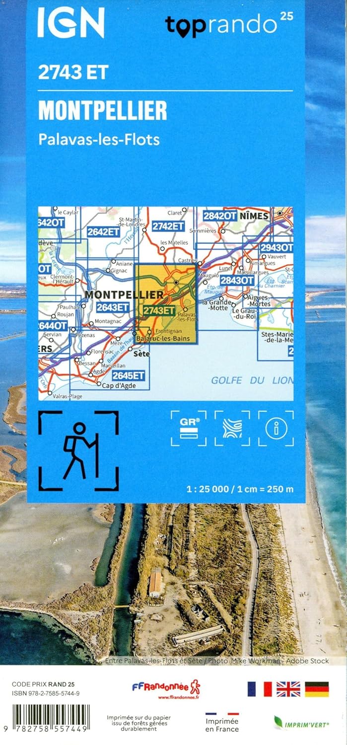 2743ET Montpellier (TOP 25), Karte
