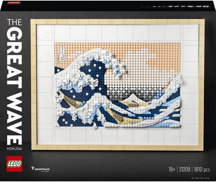 LEGO 31208 Art Hokusai – Grosse Welle & 10281 Icons Bonsai Baum, Kunstpflanzen-Set zum Basteln für E