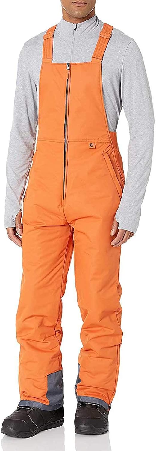 Schneehose Herren Mit Gummizug, Skihose Herren Mit Latz, Snowboardhose Wasserdicht Thermohose Warm S