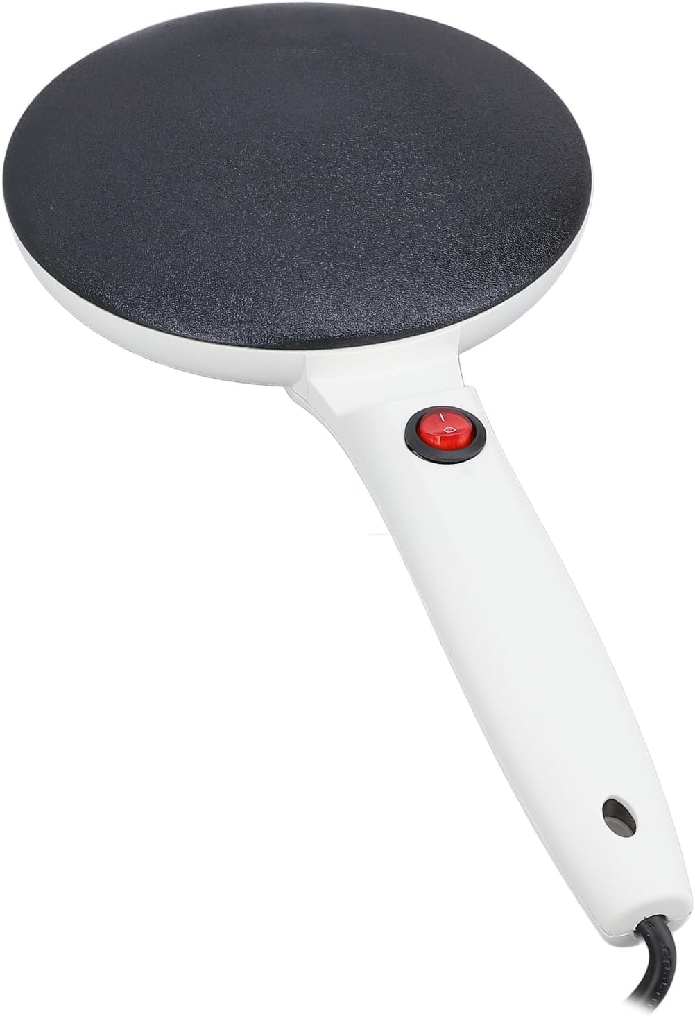 Elektrischer Antihaft Crêpe-Maker 8-Zoll mit Temperaturregelung, Langem Griff für Pfannkuchen Omelet