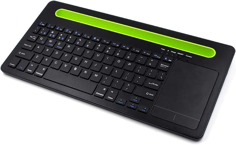 HDWR Tastatur mit Touchpad, Bluetooth 3.0, Ständer für Telefon oder Tablet, Multipairing, Dreikanalb