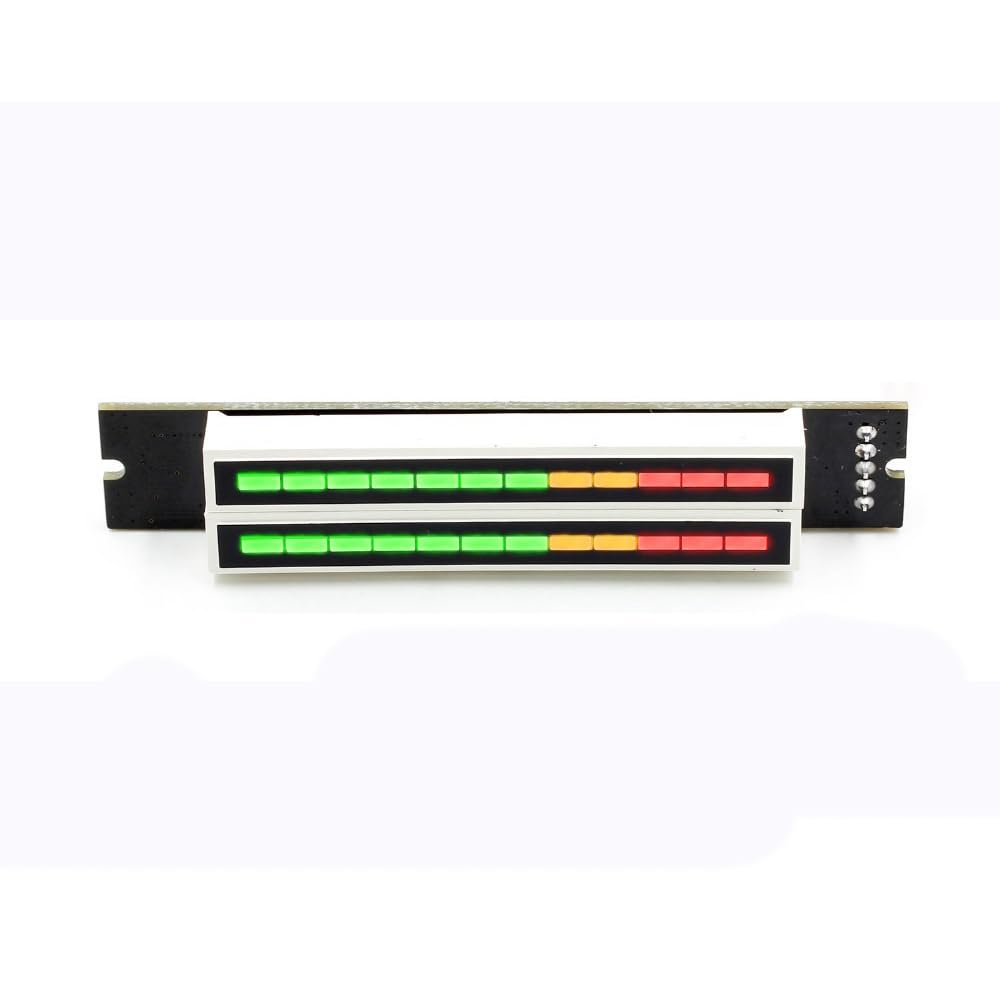Musikspektrumanzeige, Dual 12-Bit Stereo Musik Audio Spektrum Füllstandsanzeige VU Meter, Einstellba
