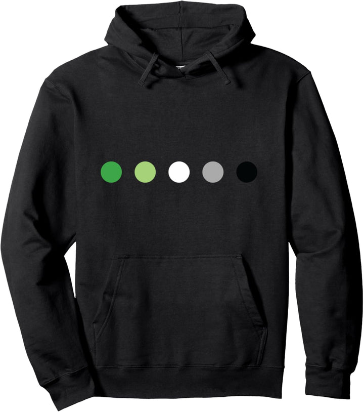 LGBTQ Aromantic Pride Flagge – LGBTQIA+ Polka Dot Aromantic Pullover Hoodie