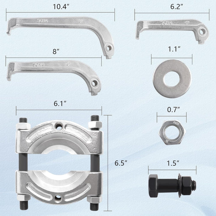 Hydraulischer Abzieher Satz 2-armig und 3-armig, 22-TLG. 10 Tonnen Abziehkraft, Zahnradzieher Entfer