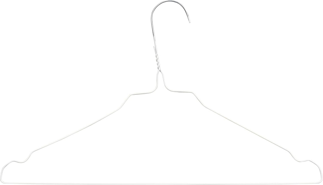 RSR Hangers Drahtbügel Kleiderbügel aus Metall 100 Stück Weiss Metallkleiderbügel Set Drahtkleiderbü