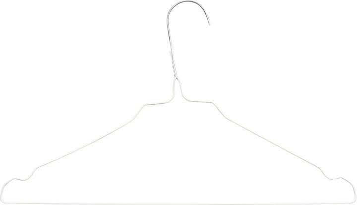 RSR Hangers Drahtbügel Kleiderbügel aus Metall 100 Stück Weiss Metallkleiderbügel Set Drahtkleiderbü