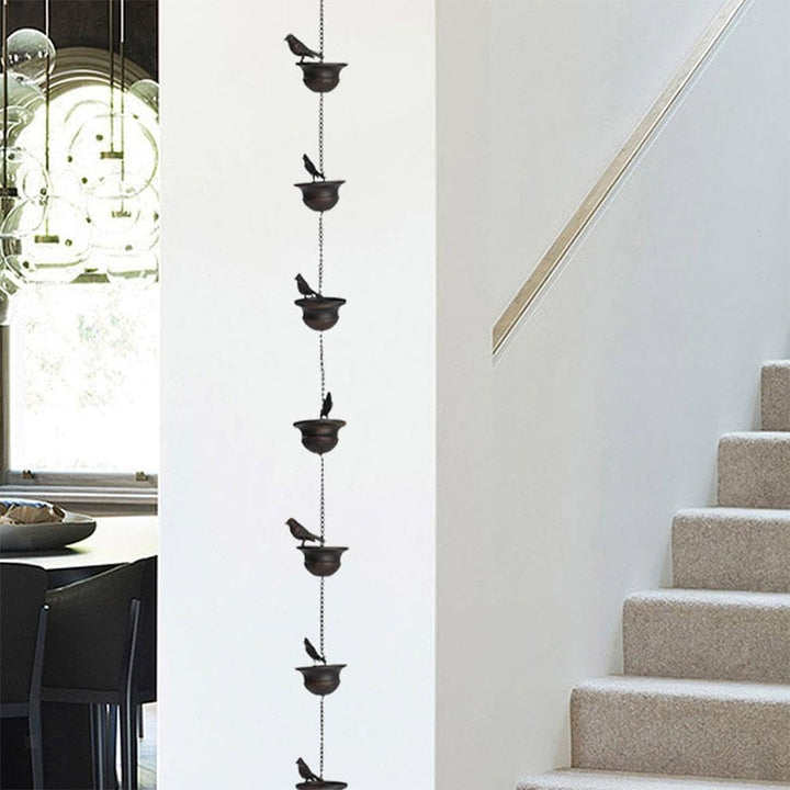 2,4/M Regenkette Japanischer Stil Korridor mit Drainagekette Villa Bird Cup Regen Fallrohr W4N0 Deko