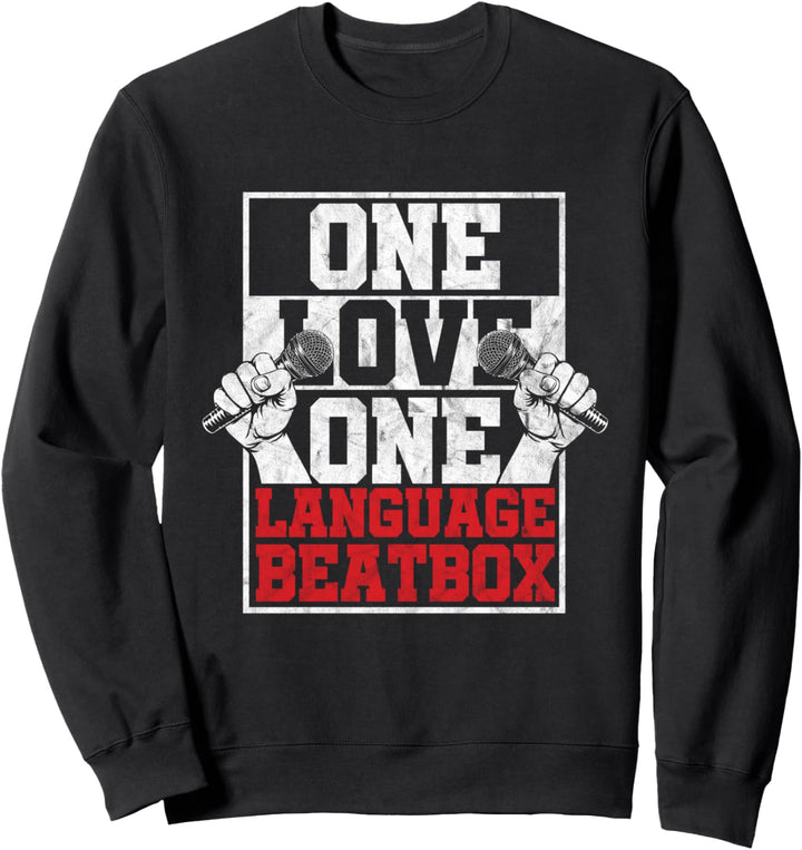 Rap Beatbox Sänger Cooler Künstler Ghetto Hiphop Beatboxer Sweatshirt