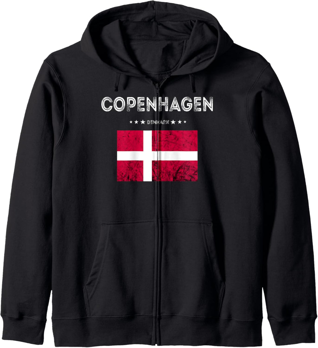 Kopenhagen Dänemark Urlaub Dannebrog Flagge Däne Kobenhavn Kapuzenjacke