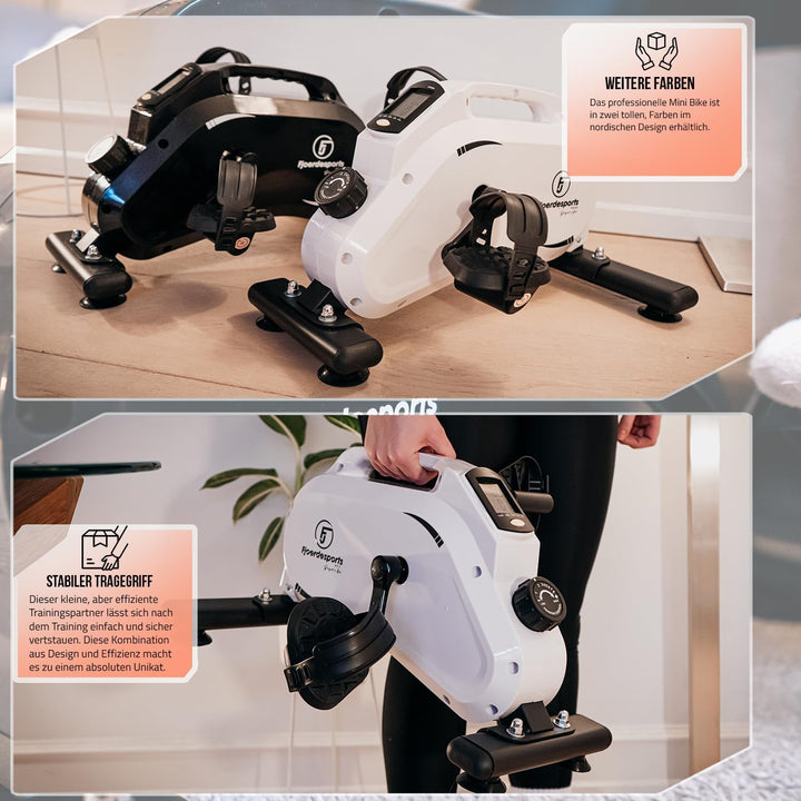Arm- und Beintrainer, Mini-Heimtrainer, Bewegungstrainer, Training im Home-Office, mit Trainingsdisp
