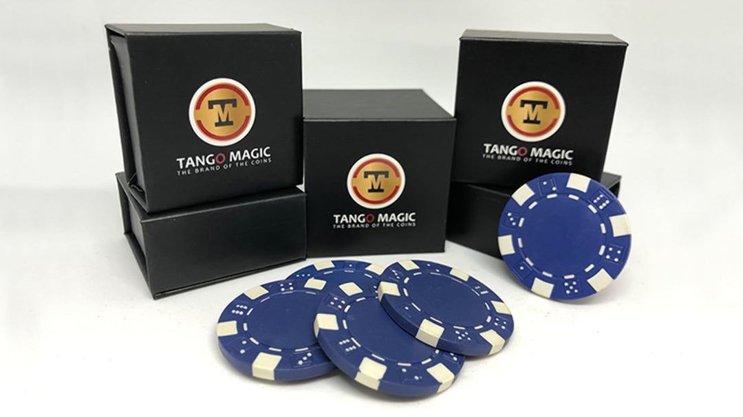 Tango Magic Poker Chip Blue + 4 Chips Blau, Blau