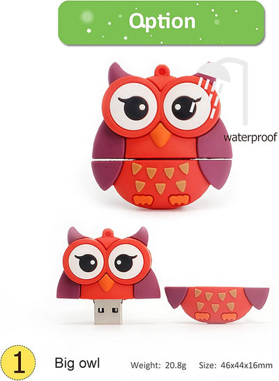 LEIZHAN 16GB*5 USB-Stick Hochgeschwindigkeits-Silikon Memory Stick Cartoon Speicherstick Flash-Speic