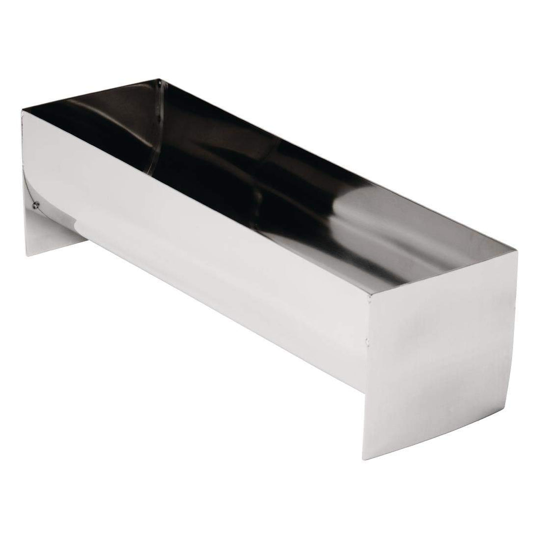 Vogue U-förmige Terrinenform aus Edelstahl 1,1 Liter / 260 mm, Silber, Grösse: 260 x 80 x 75 mm, Pfl