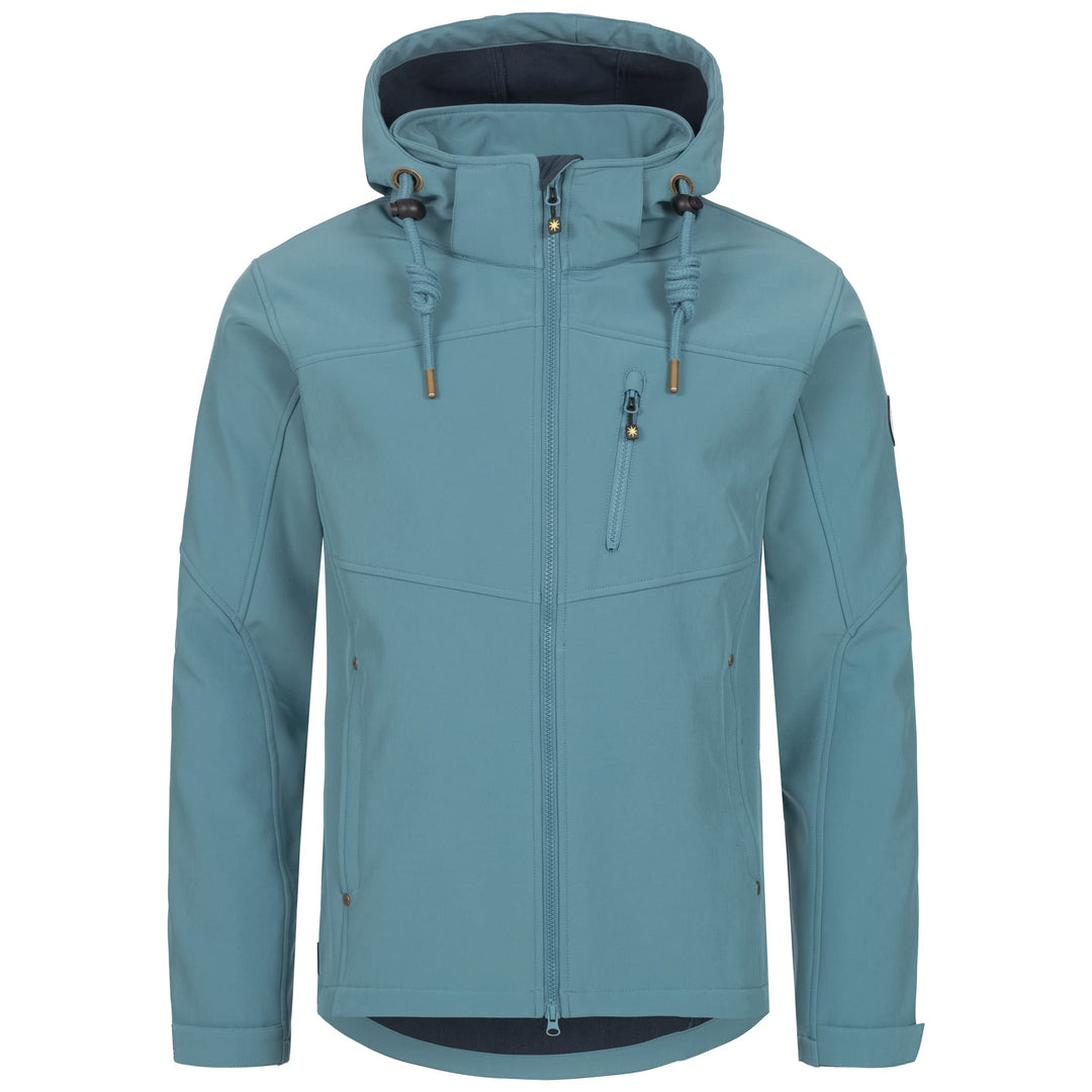 Ankerglut Herren Softshelljacke mit abnehmbarer Kapuze Übergangsjacke Windbreaker 