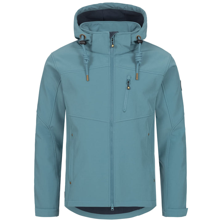Herren Softshelljacke mit abnehmbarer Kapuze Übergangsjacke Windbreaker #ankerglutfreiheit
