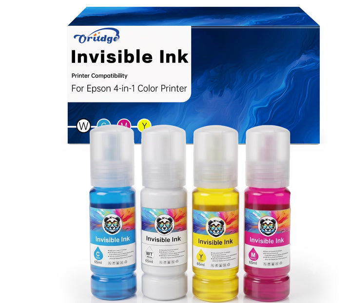 Fluorescence Invisible Tinte mit Epson EcoTank Tintenstrahldrucker