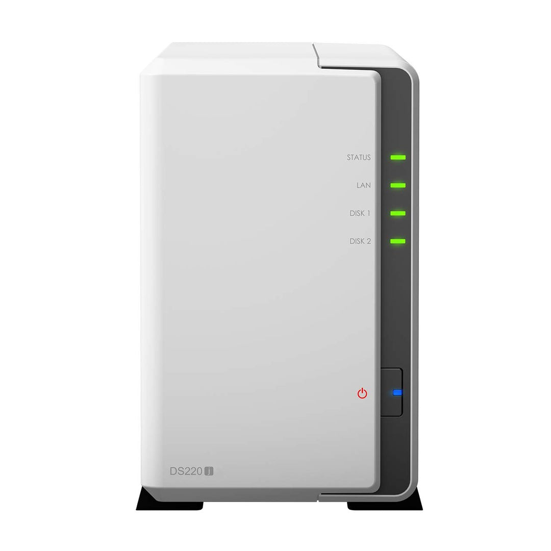 Synology DS220j 2-Bay Diskstation NAS Realtek RTD1296 512MB Ram 1xRJ-45 1GbE LAN-Port Bundle mit 2 x