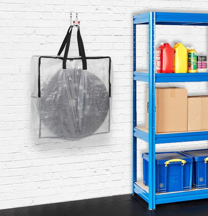 DECO EXPRESS Wäschesack Gross Mit Reissverschluss XXL, 4er Pack Aufbewahrungstasche Für Kleidung, Be