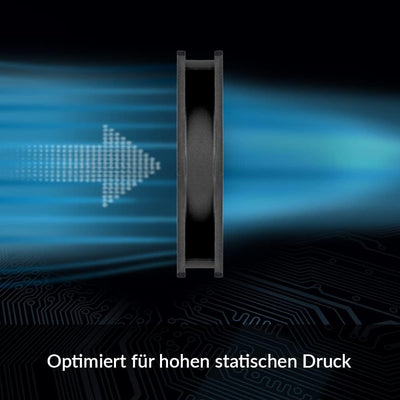 ARCTIC P12 PWM PST A-RGB (3 Stück) - 120 mm PWM Gehäuselüfter optimiert für statischen Druck, Case F