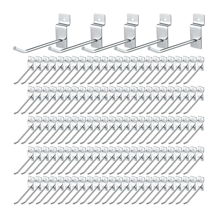 uyoyous Display Haken Lamellenwand Slatwall Hake 15 CM, 100 Stück Pegboard Slatwall-haken Werkzeugwa