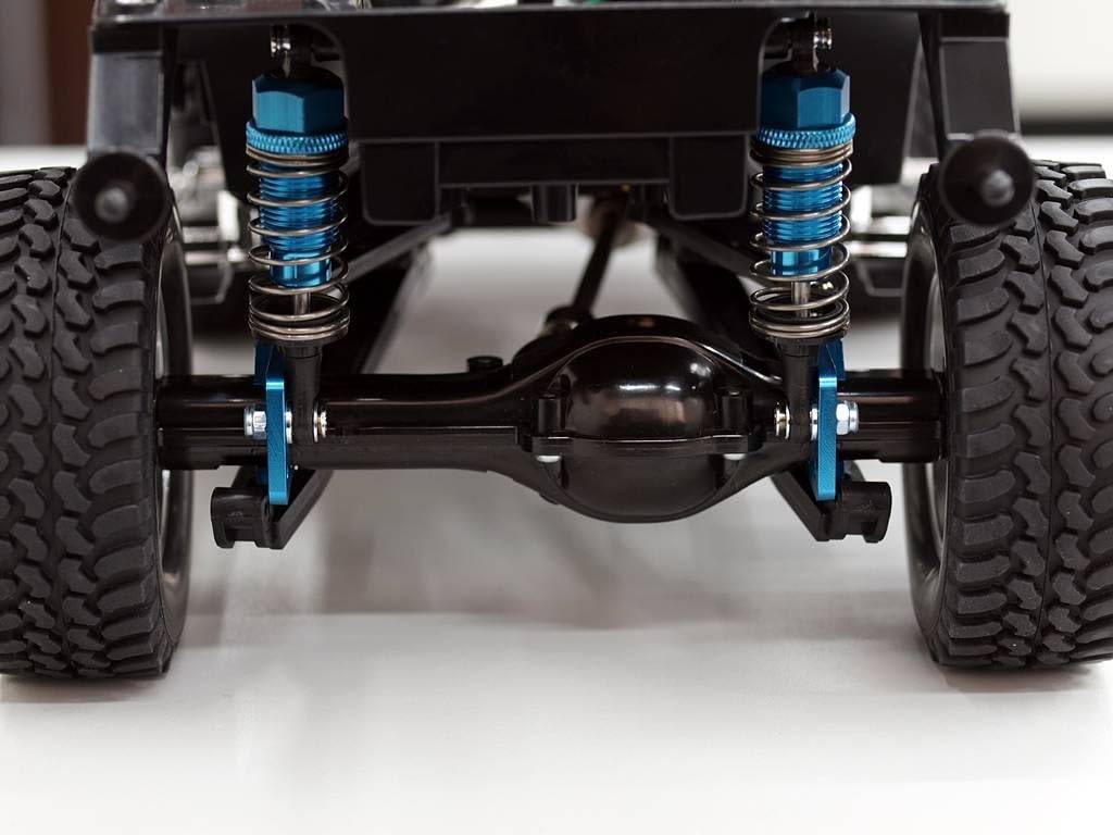 GPM for Tamiya CC01 Tuning Teile Aluminium Rear Damper Mount with Mulitple Holes - 1 Set Black