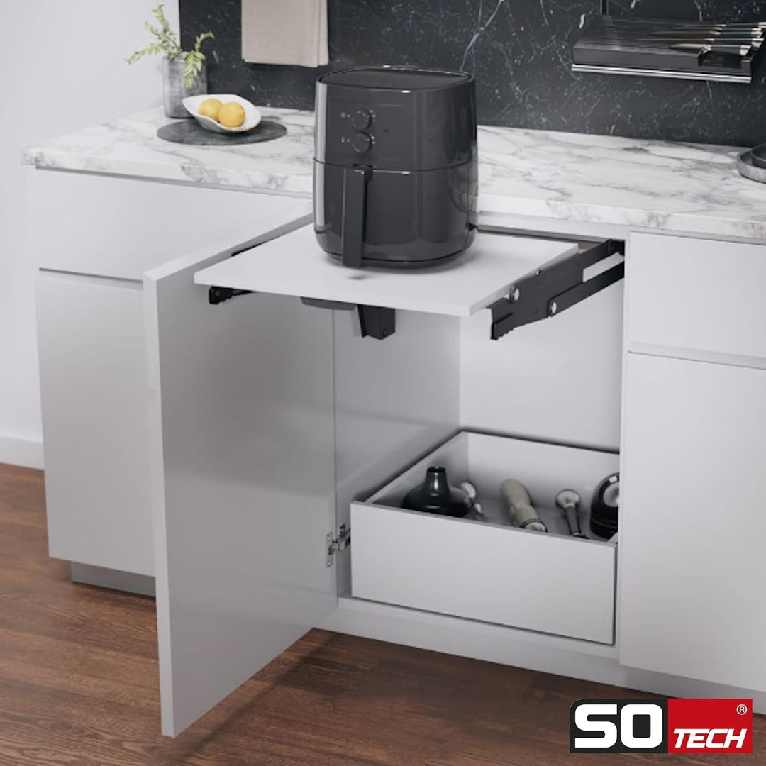 KESSEBÖHMER ChefsTable Parallelschwenkmechanik Unterschrank Schwenkbeschlag belastbar bis 16 kg (ohn