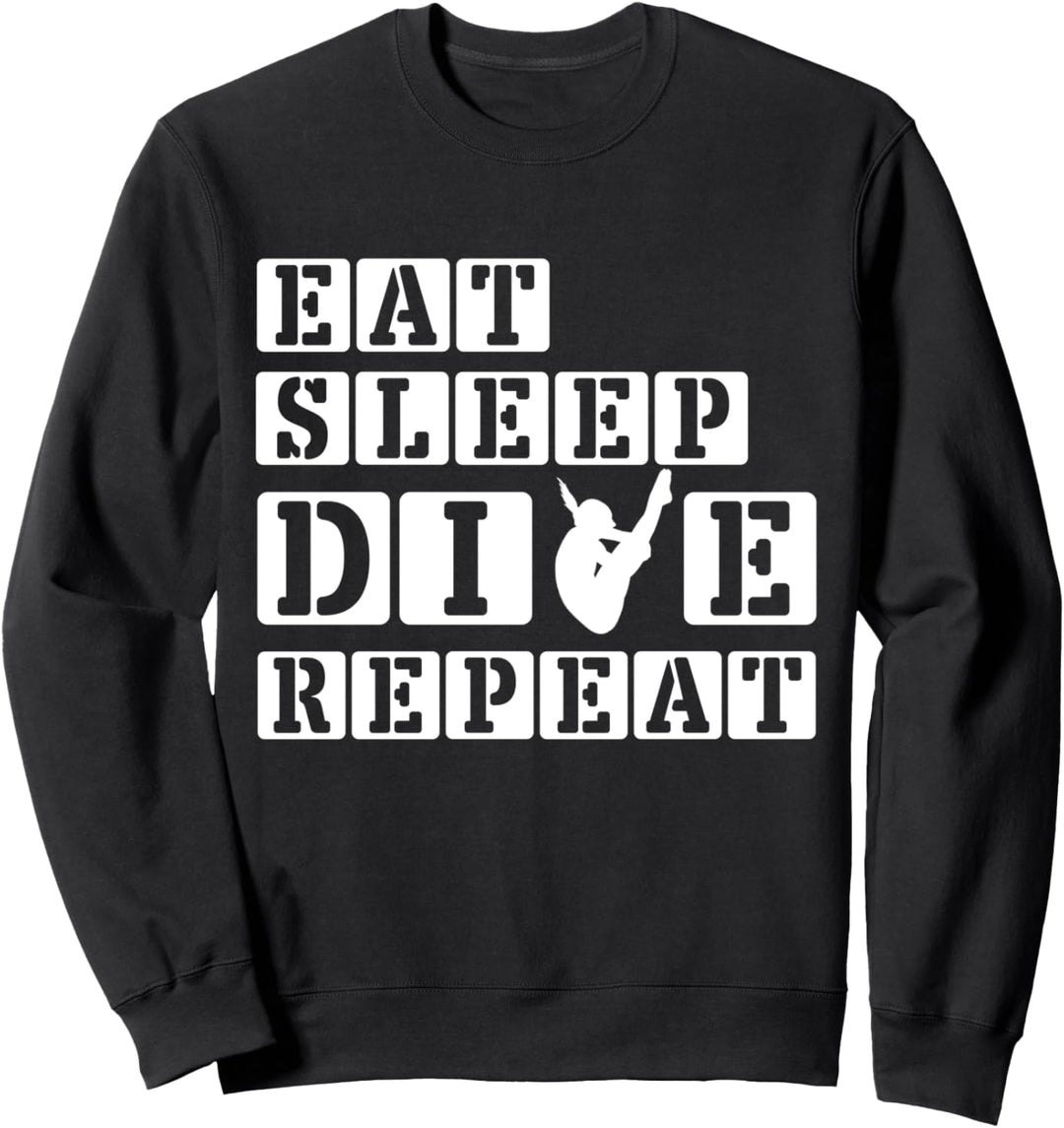 Lustiges Tauchgeschenk Sprungbretttaucher Kunstspringen Sweatshirt