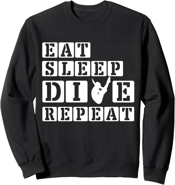 Lustiges Tauchgeschenk Sprungbretttaucher Kunstspringen Sweatshirt