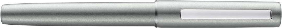 Lamy aion Füllhalter 077 Füller aus eloxiertem Aluminium in der Farbe Olive-Silber mit gestrahltem G