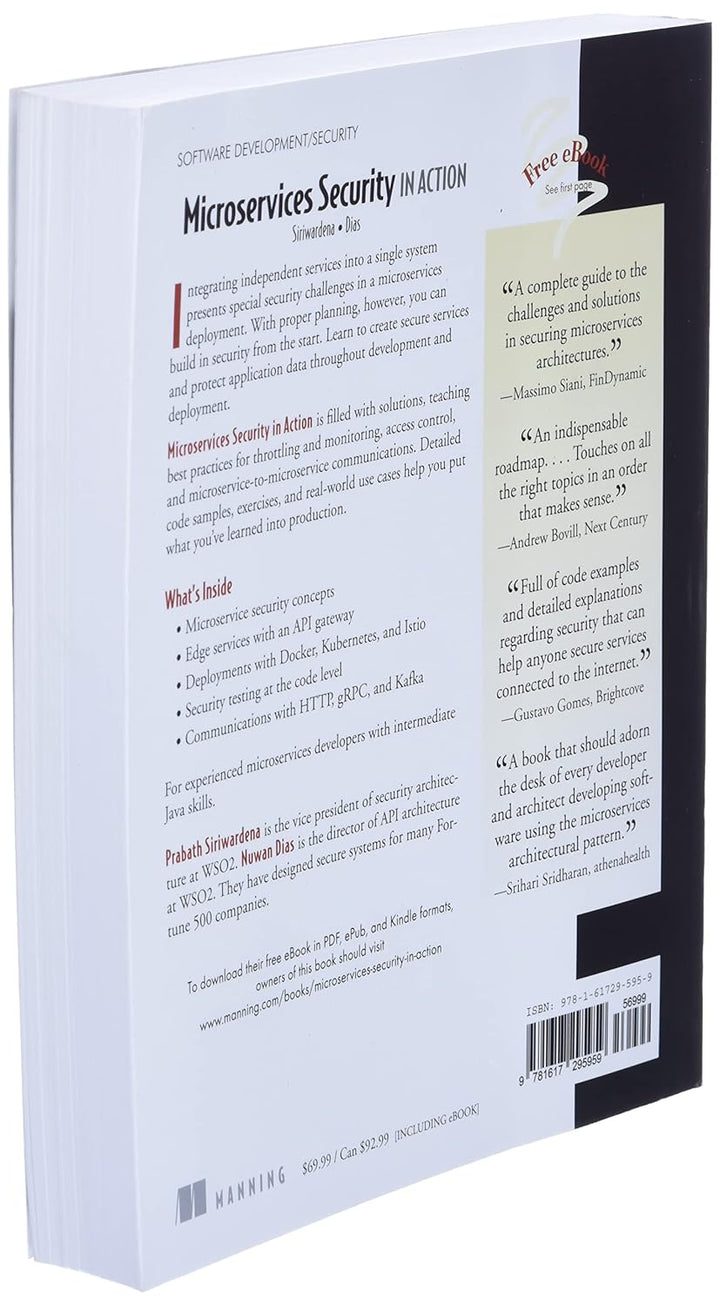 Microservices Security in Action, Taschenbuch