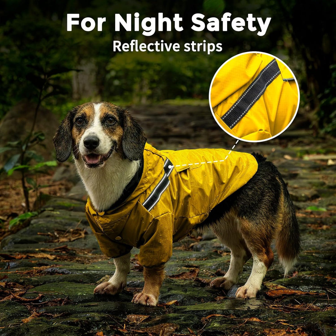 JoyDaog Premium-Hunde-Regenmantel mit Kapuze für extra kleine Hunde, Outdoor-Sport, wasserdichte Hun