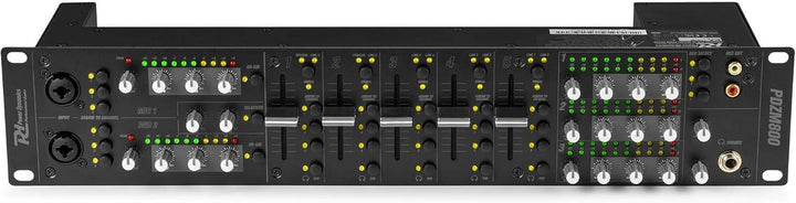 Power Dynamics PDZM800 Audio Mischpult 3-Zonen Mixer für Lautsprecher Installationen - DSP, 5 Input