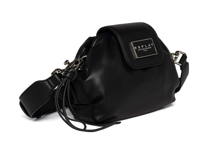 Replay Damen Umhängetasche mit Charm-Detail UNIC 098 Black, UNIC 098 Black