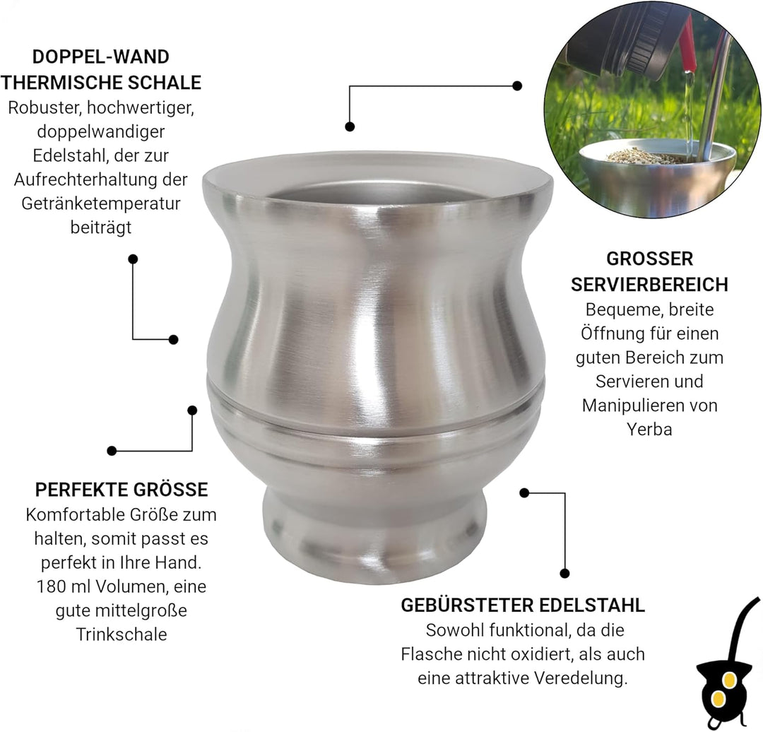 Gaucho Bruno Klicken Sie hier, um die erweiterte Ansicht zu öffnen Yerba Mate Starter Kit mit Thermo