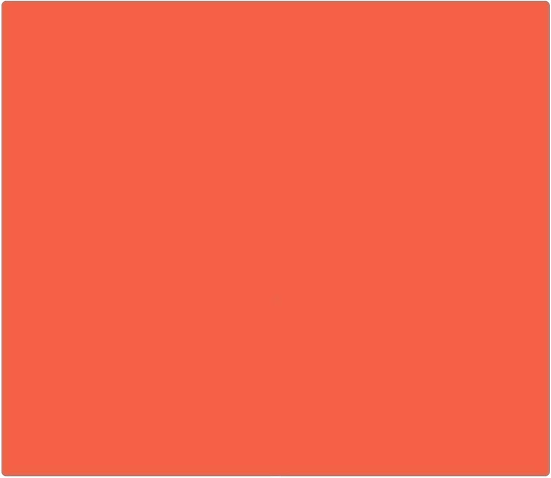 banjado® Herdabdeckplatte Glas 1-teilig 60x52 cm/Schneidebrett Herdabdeckung mit Motiv Orange/Herdab